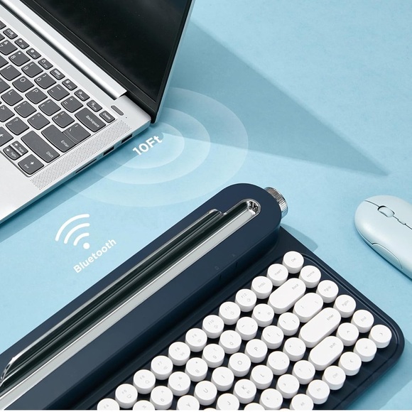 NIB Retro Wireless Typewriter Keyboard - Picture 9 of 12